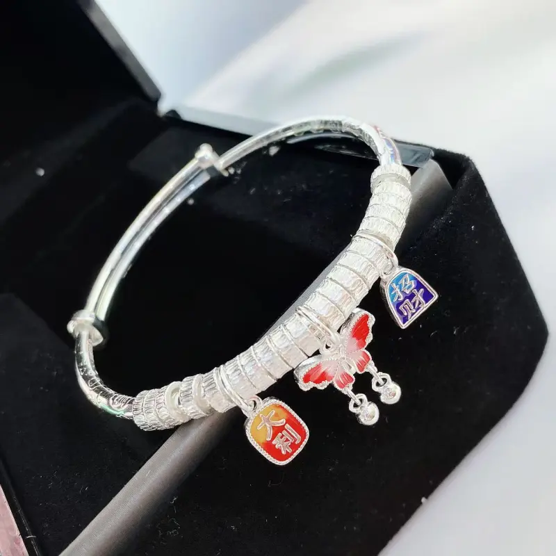 Stone Edge Poly 999 Fine Silver Bangles Women's-1