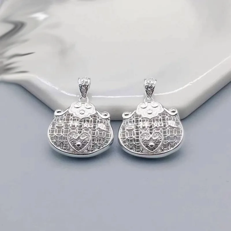 Stone Edge Poly 999 Fine Silver Pendants Unisex-1