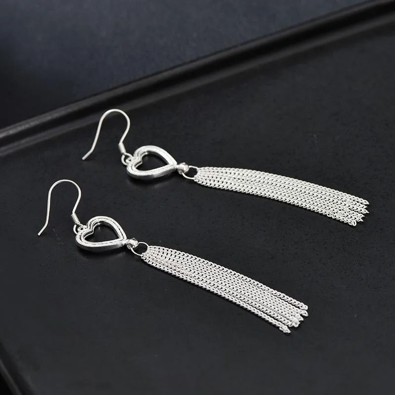 Stone Edge Poly 999 Fine Silver Sterling Silver Hoop Earrings Women's-3