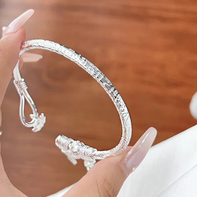 Stone Edge Poly 999 Fine Silver Sterling Silver Bracelets Women's-1