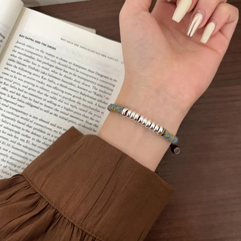 Stone Edge Poly 925 Sterling Silver Bracelets Women's-2