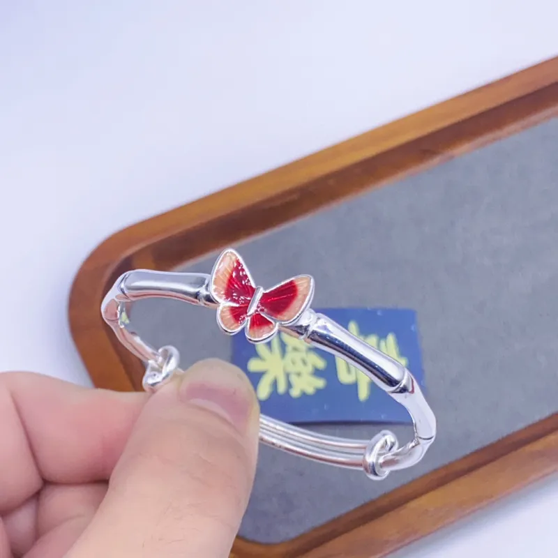 Stone Edge Poly 999 Fine Silver Bangles Kids'-2