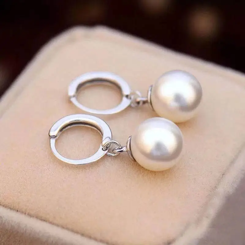 Stone Edge Poly 999 Fine Silver Sterling Silver Hoop Earrings Unisex-2