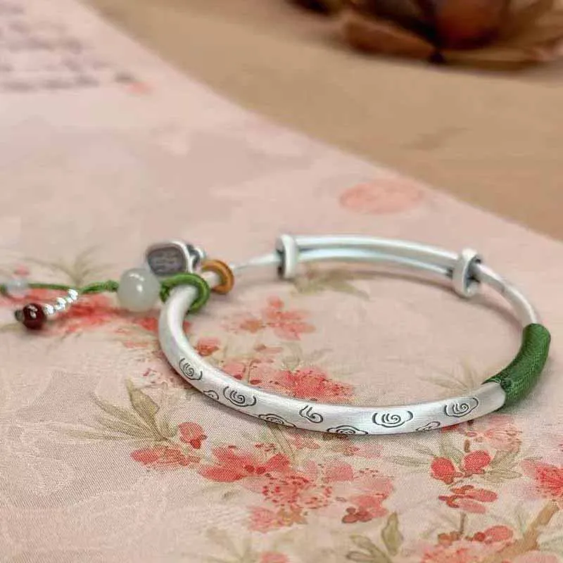Stone Edge Poly 999 Fine Silver Bangles Women's-1