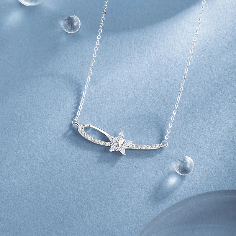 Stone Edge Poly 925 Sterling Silver Necklaces Women's-3