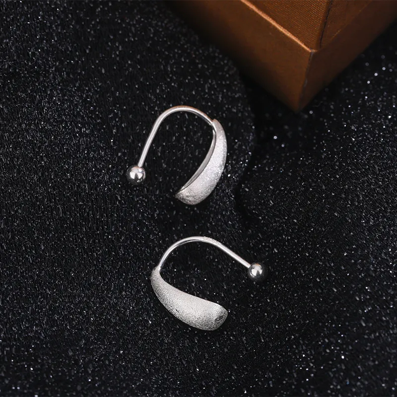 Stone Edge Poly 999 Fine Silver Sterling Silver Hoop Earrings Women's-5