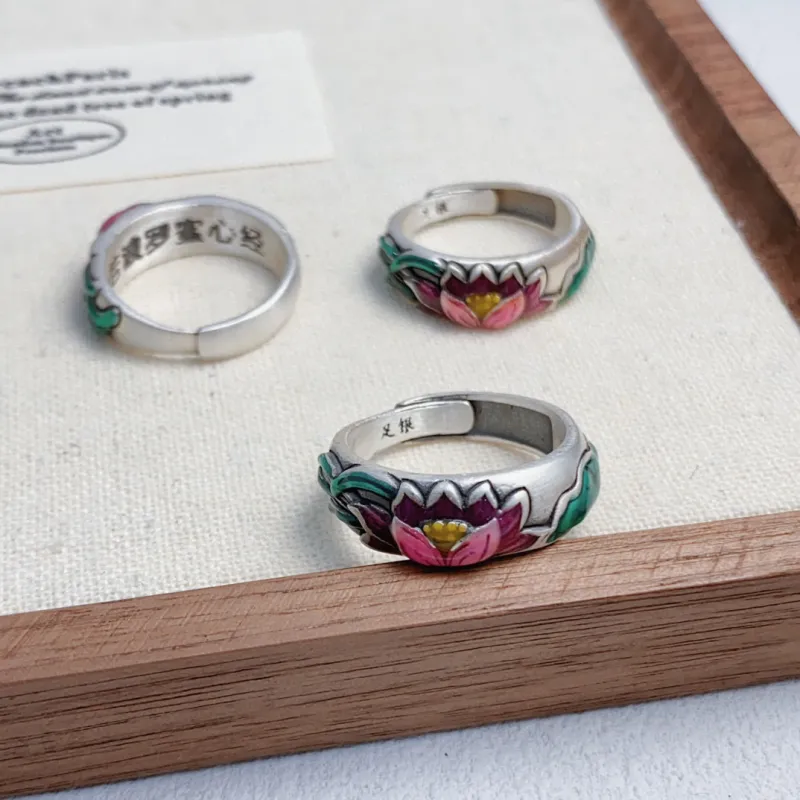 Stone Edge Poly S 990 Silver Rings Women's-4