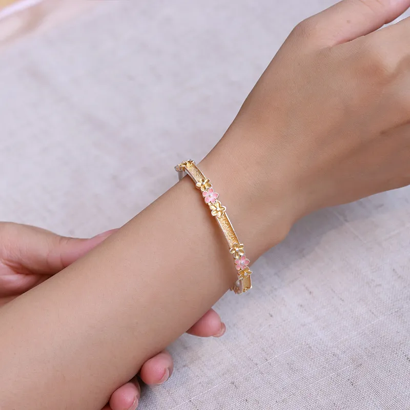 Stone Edge Poly 999 Fine Silver Bangles Unisex-2
