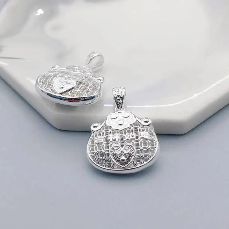 Stone Edge Poly 999 Fine Silver Pendants Unisex-3
