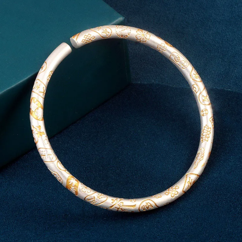 Stone Edge Poly 999 Fine Silver Sterling Silver Bracelets Unisex-3