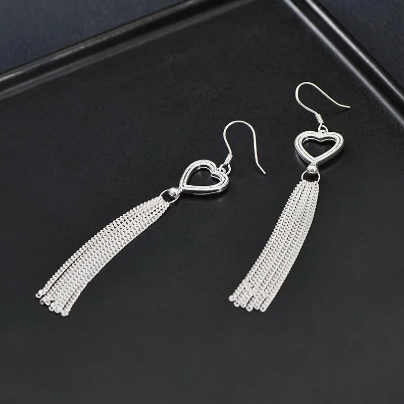 Stone Edge Poly 999 Fine Silver Sterling Silver Hoop Earrings Women's-2