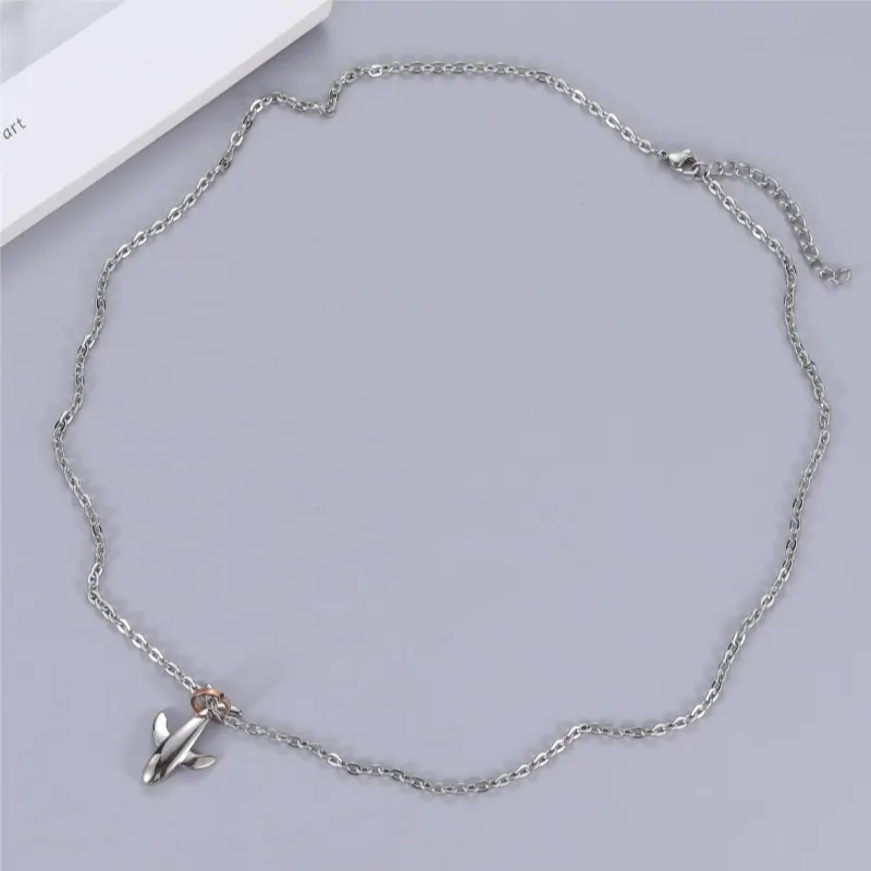 CENTURY&KINDLE Titanium Steel Necklaces Unisex-2
