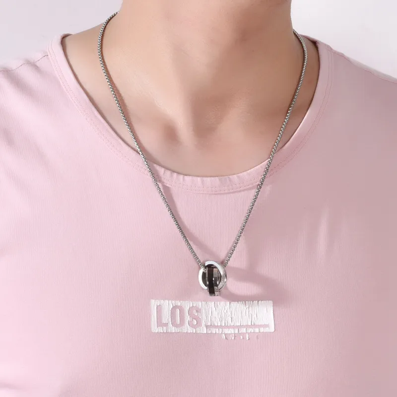 CENTURY&KINDLE Titanium Steel Necklaces Unisex-3