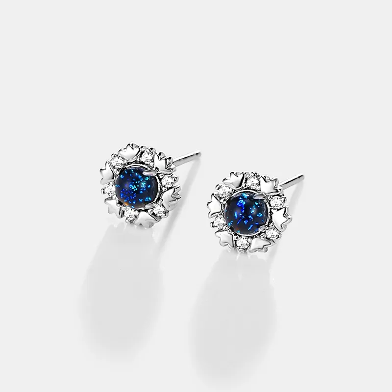 CENTURY&KINDLE S925 Silver Stud Earrings Women's-1