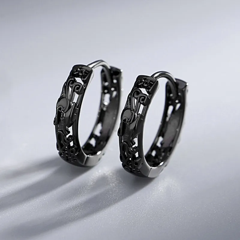 CENTURY&KINDLE S925 Silver Earrings Unisex-6