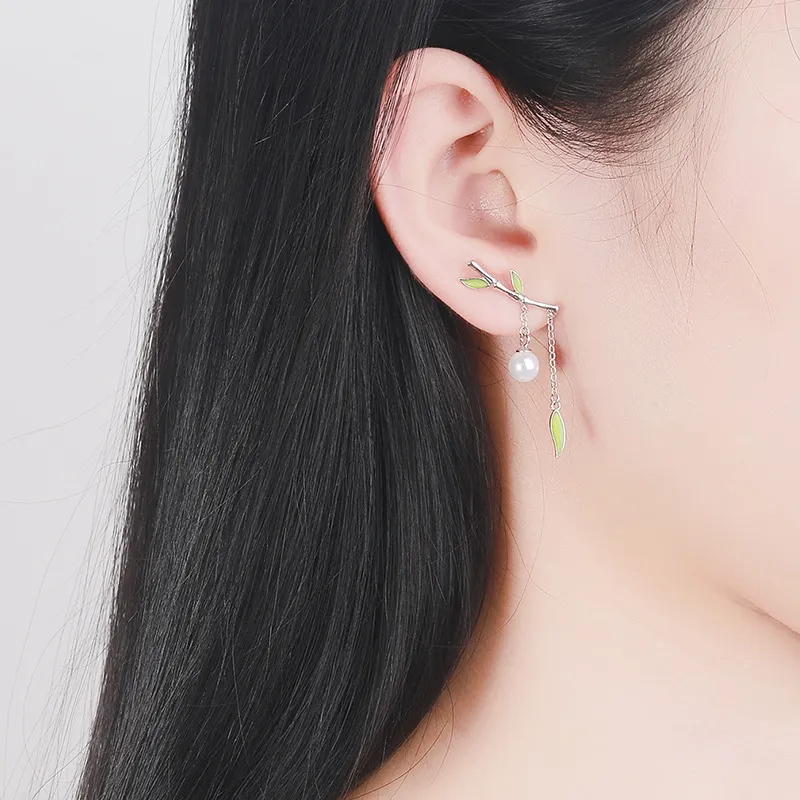 CENTURY&KINDLE S925 Silver Earrings Women's-3