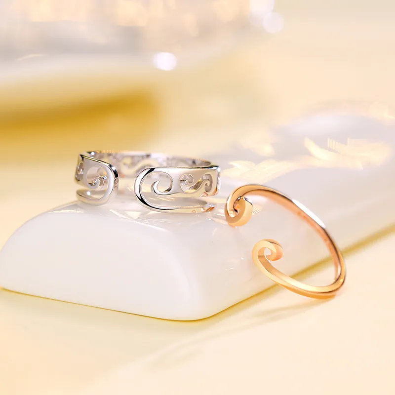 CENTURY&KINDLE S925 Silver Rings Unisex-4