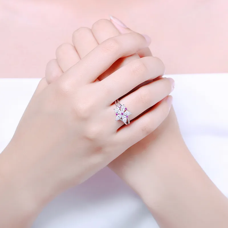 CENTURY&KINDLE S925 Silver Rings Women's-7