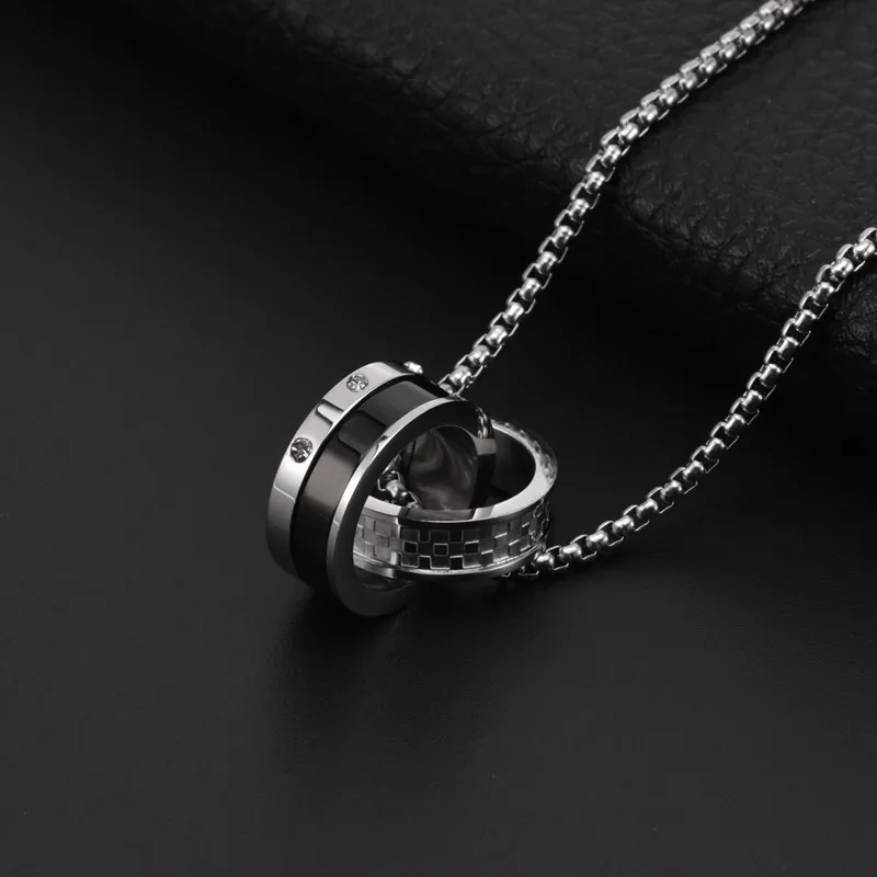 CENTURY&KINDLE Titanium Steel Necklaces Unisex-1