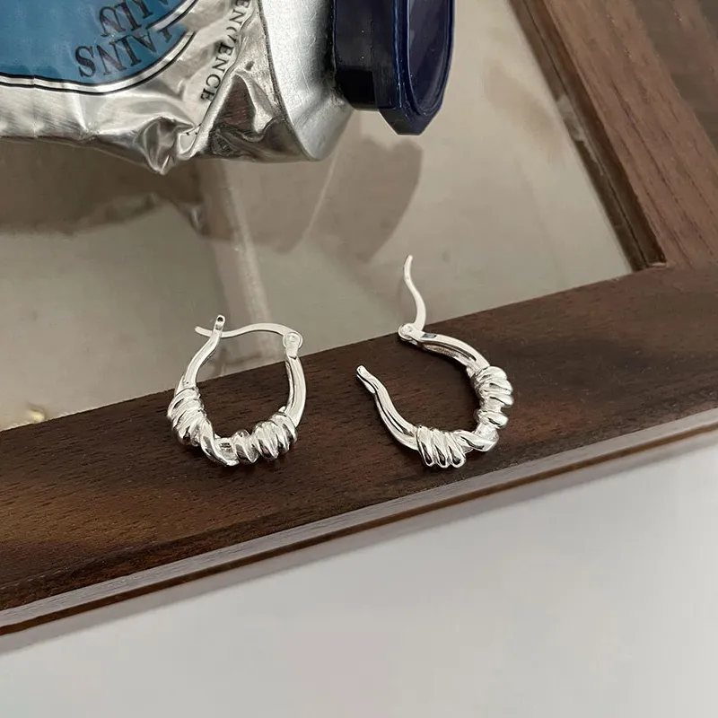 CENTURY&KINDLE S925 Silver Earrings Women's-5