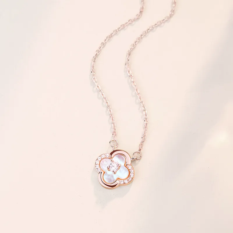 CENTURY&KINDLE S925 Silver Necklaces Women's-2
