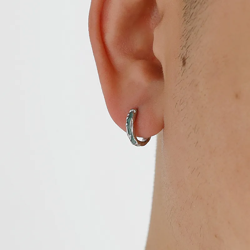 CENTURY&KINDLE S925 Silver Earrings Unisex-6