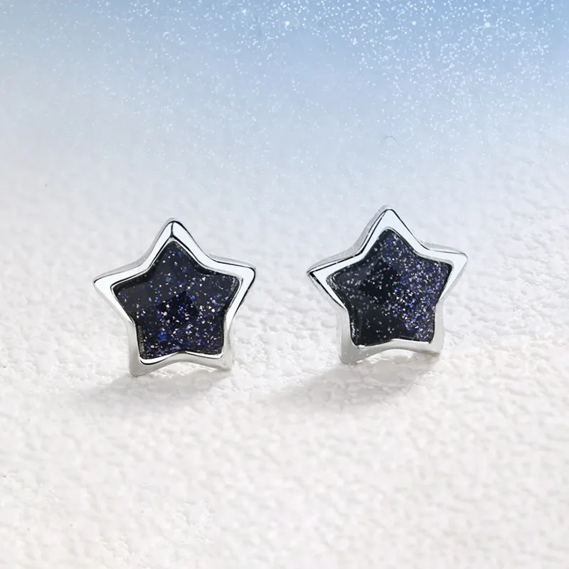 CENTURY&KINDLE S925 Silver Stud Earrings Women's-2