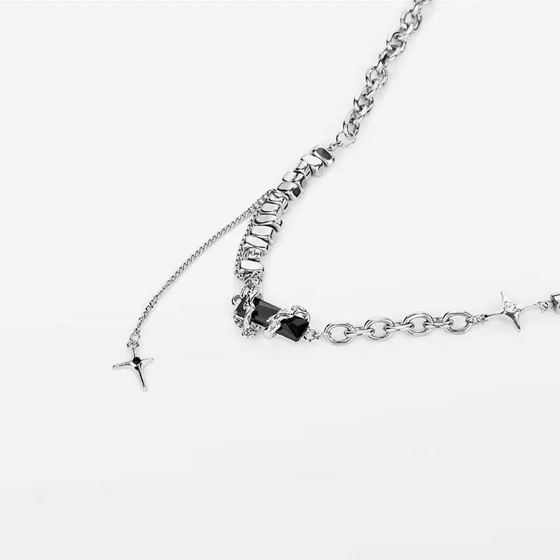 CENTURY&KINDLE Titanium Steel Necklaces Women's-3