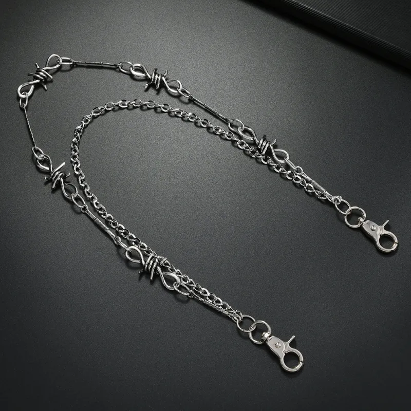 CENTURY&KINDLE Metal Pants Chains Unisex-3