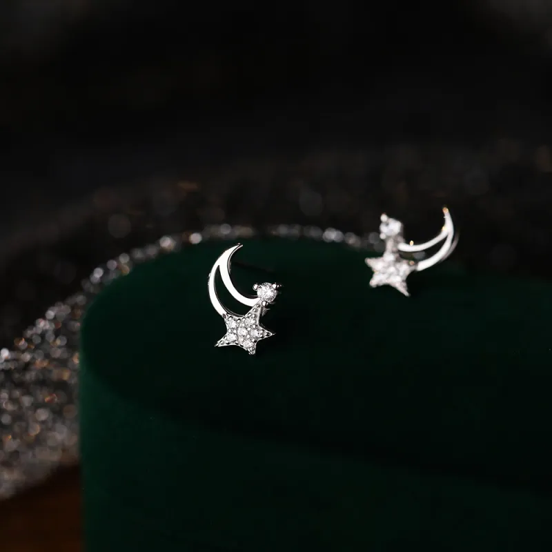 CENTURY&KINDLE 999 Fine Silver Stud Earrings Women's-2