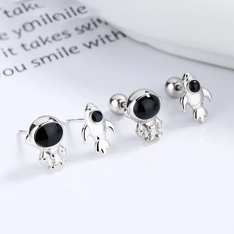 CENTURY&KINDLE S925 Silver Stud Earrings Women's-3