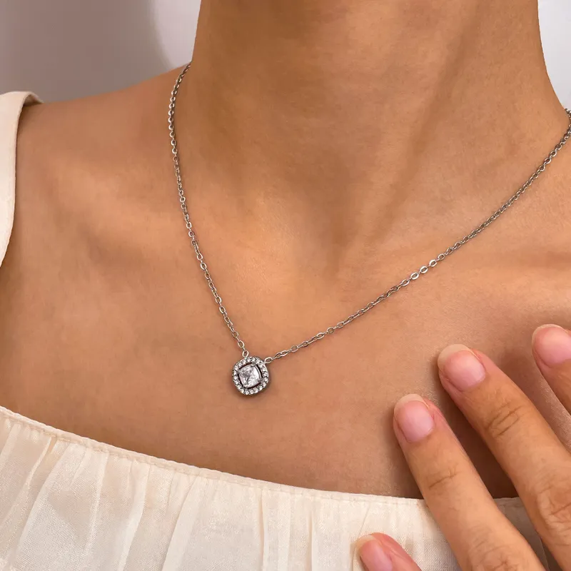 CENTURY&KINDLE Titanium Steel Necklaces Women's-4