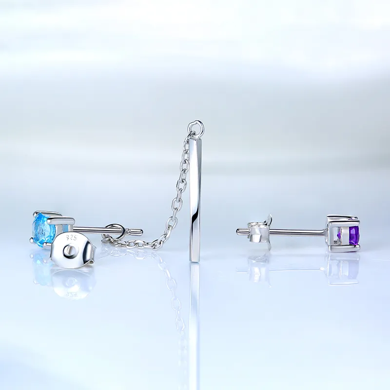 CENTURY&KINDLE Crystal Earrings Women's-6