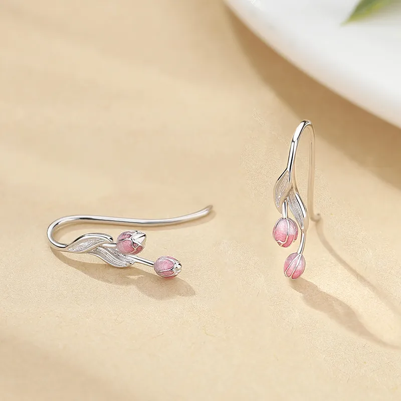 CENTURY&KINDLE S925 Silver Earrings Women's-4