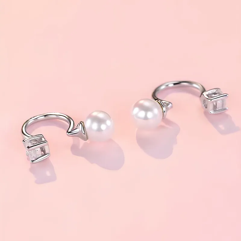 CENTURY&KINDLE S925 Silver Clip On Earrings Women's-3