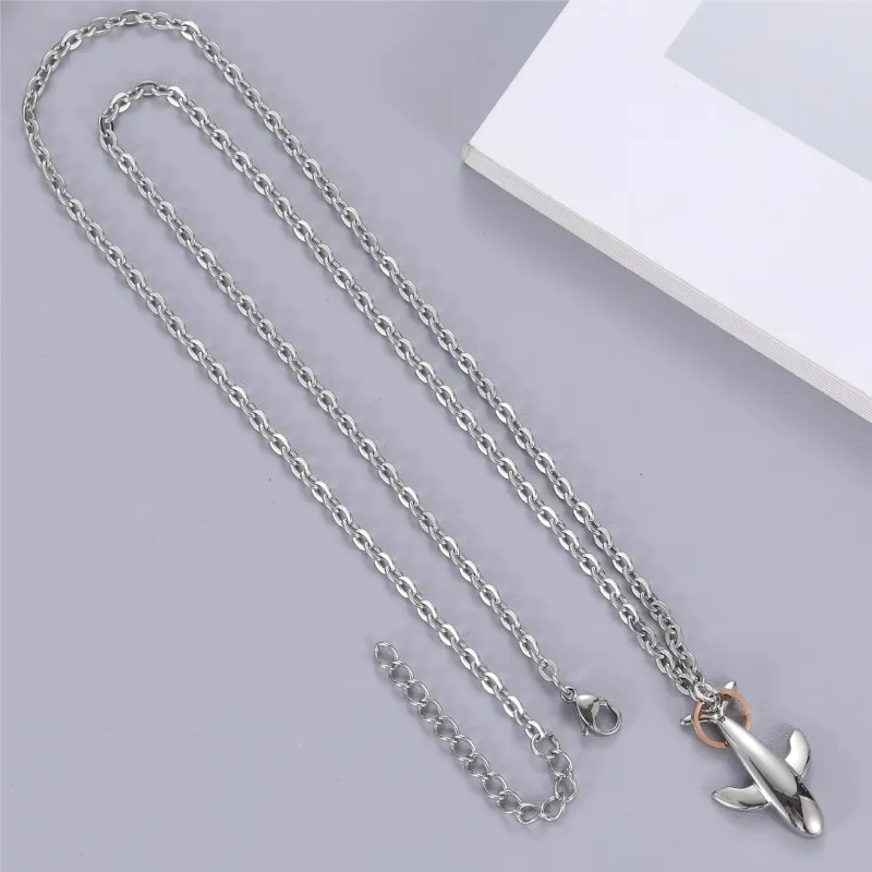 CENTURY&KINDLE Titanium Steel Necklaces Unisex-1
