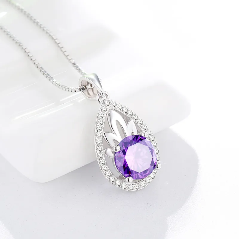 CENTURY&KINDLE S925 Silver Necklaces Women's-2
