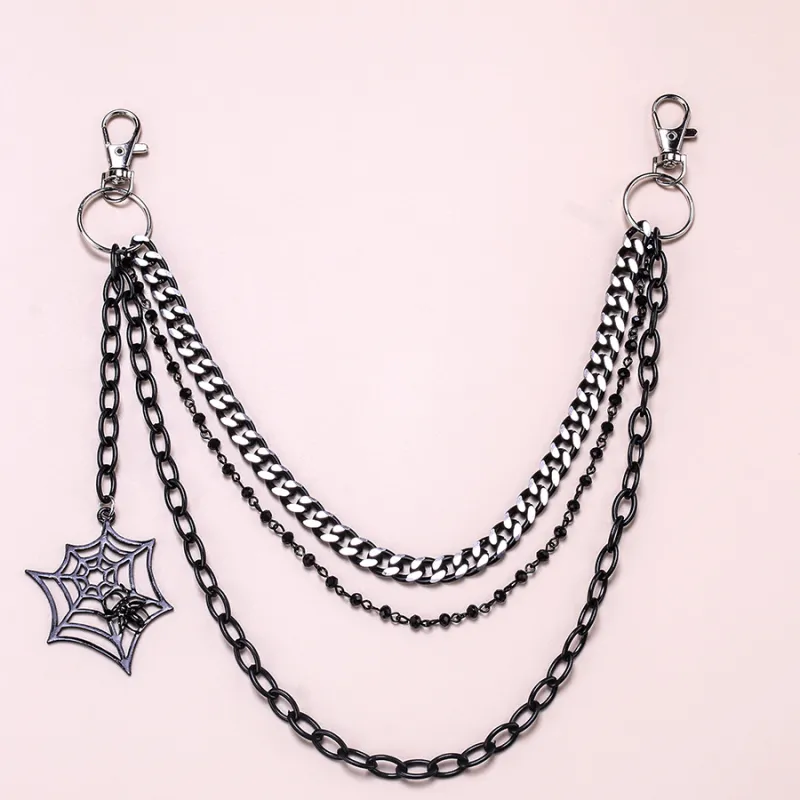 CENTURY&KINDLE Metal Pants Chains Unisex-1