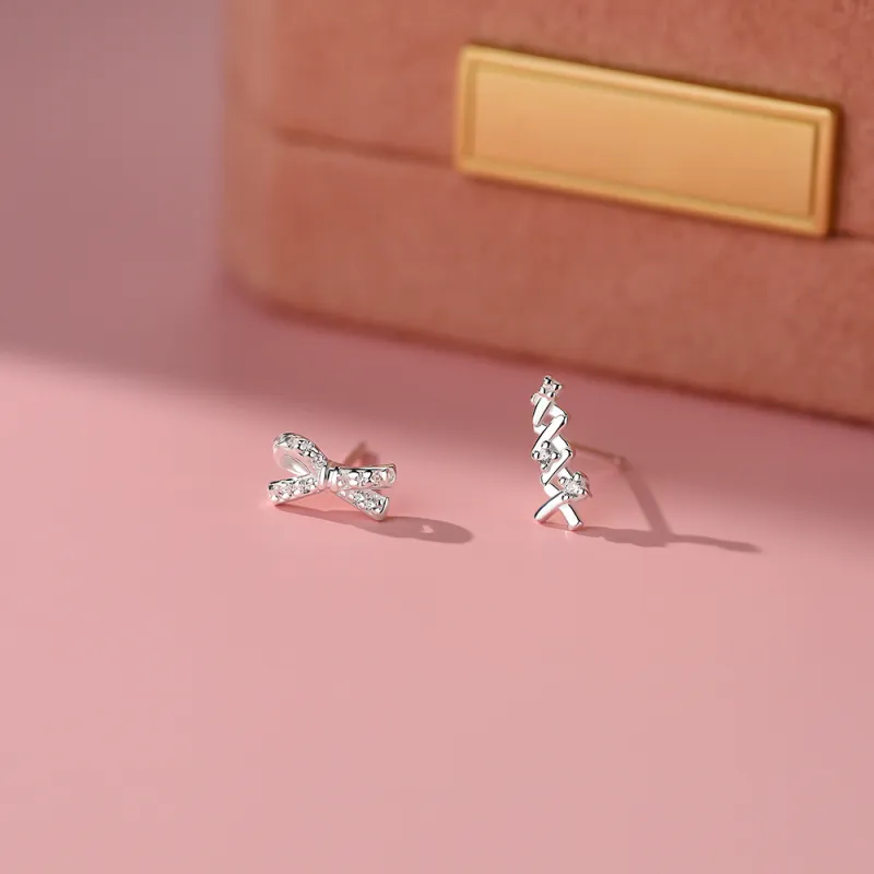 CENTURY&KINDLE 999 Fine Silver Stud Earrings Women's-5