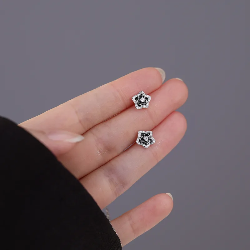 CENTURY&KINDLE S925 Silver Stud Earrings Women's-3
