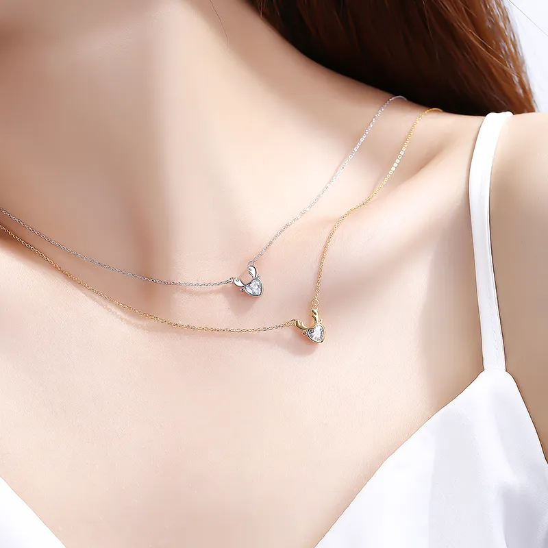 CENTURY&KINDLE S925 Silver Necklaces Women's-5