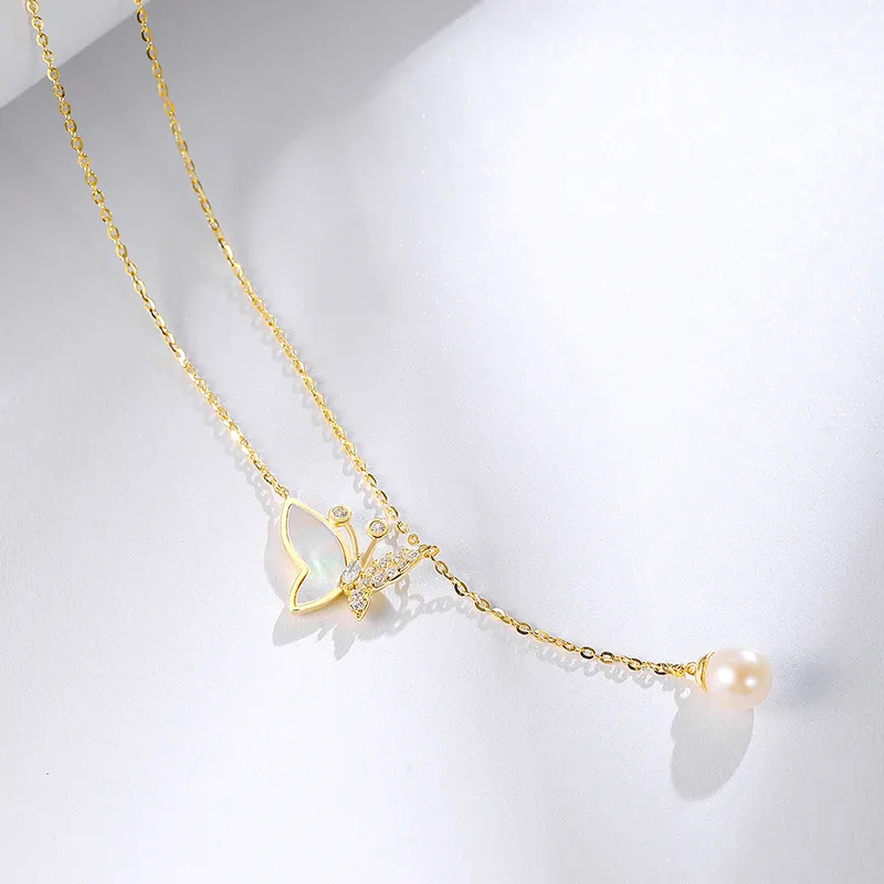 CENTURY&KINDLE S925 Silver Necklaces Women's-5