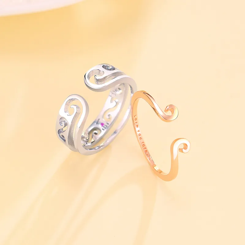 CENTURY&KINDLE S925 Silver Rings Unisex-2