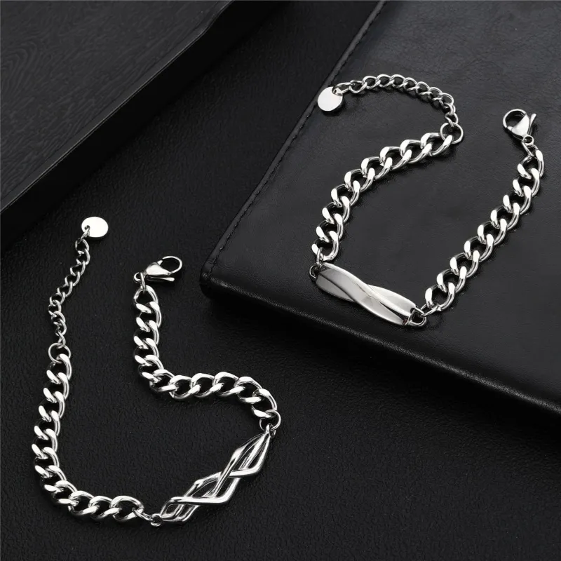 CENTURY&KINDLE Titanium Steel Bracelets Men's-3