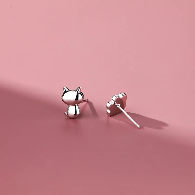 CENTURY&KINDLE S925 Silver Stud Earrings Women's-3