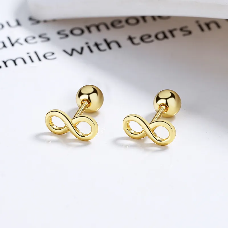 CENTURY&KINDLE S925 Silver Stud Earrings Women's-5