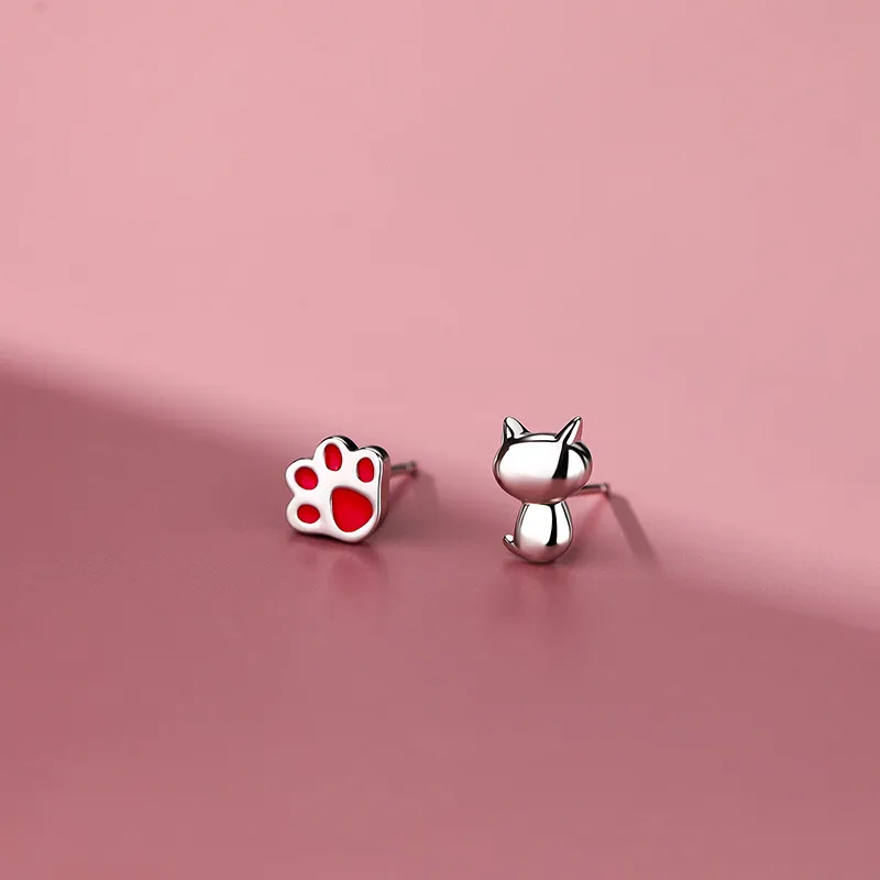 CENTURY&KINDLE S925 Silver Stud Earrings Women's-4