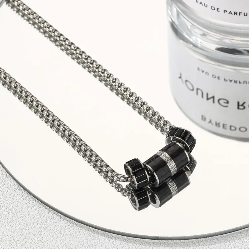 CENTURY&KINDLE Titanium Steel Necklaces Unisex-2
