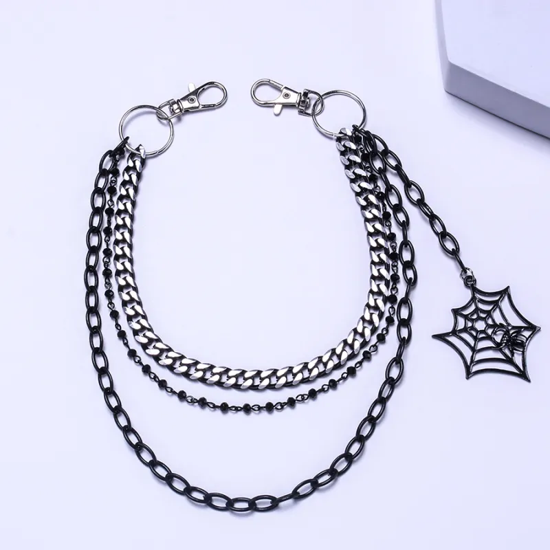 CENTURY&KINDLE Metal Pants Chains Unisex-3