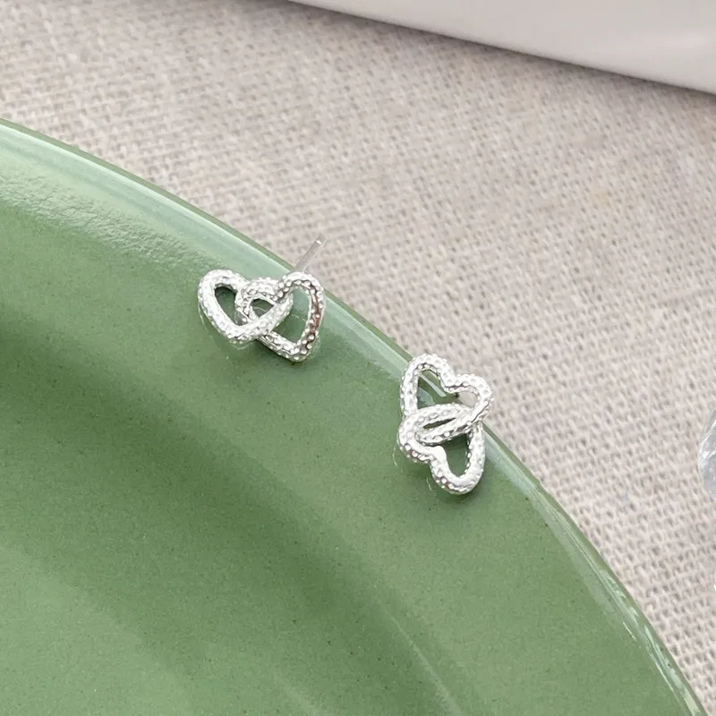 CENTURY&KINDLE S925 Silver Stud Earrings Women's-3
